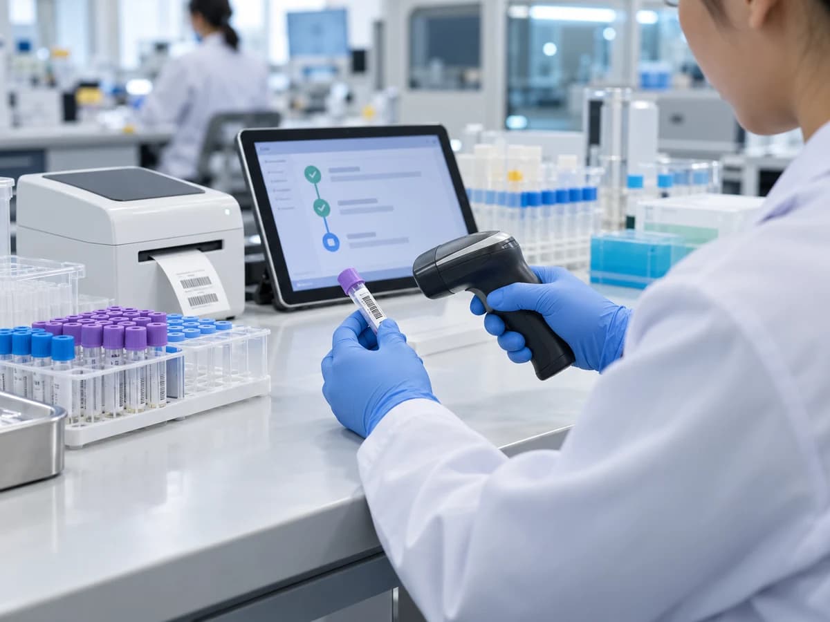 Specimen Tracking ด้วย Barcode: ออกแบบ Workflow ตั้งแต่เก็บตัวอย่างถึงห้องแล็บ